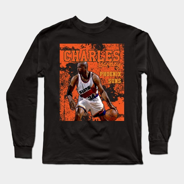 Charles barkley || phoenix suns Long Sleeve T-Shirt by Aloenalone